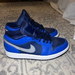Nike Air Jordans 1s Low Top Blue